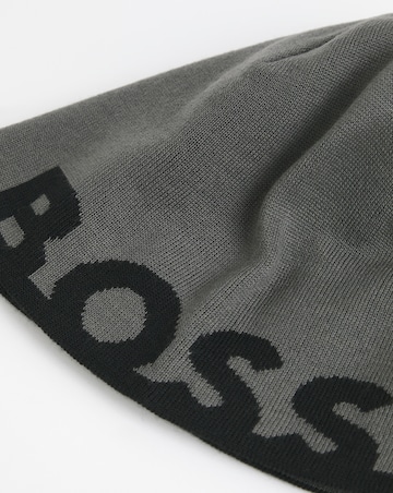 BOSS Black Large Logo Knitted Beanie
