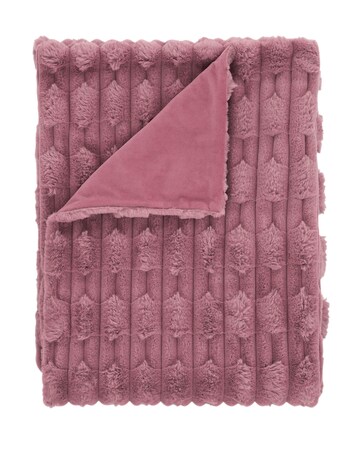 Bianca Carved Faux Fur Throw