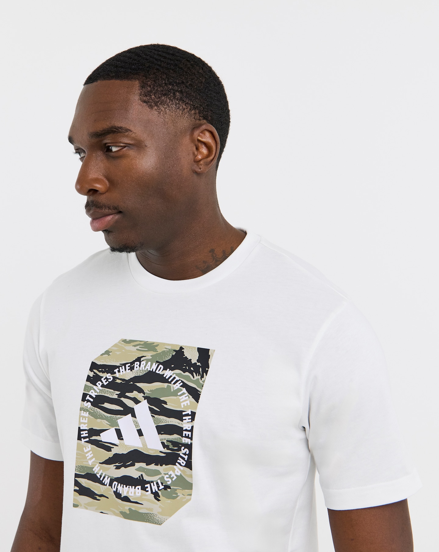 adidas Camo Box Logo T-Shirt | Jacamo