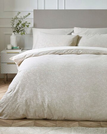 Catherine Lansfield Corded Leaves Duvet Set