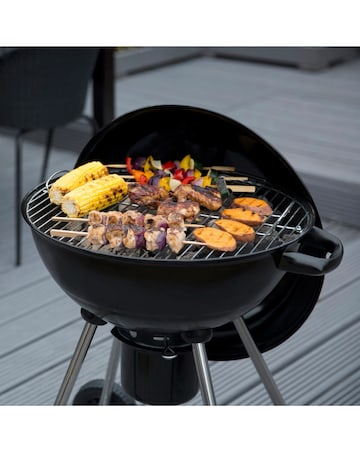 George Foreman Portable Kettle Charcoal BBQ