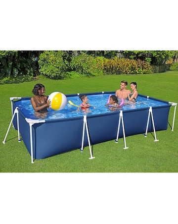 Bestway Steel Pro 13.1ft Outdoor Swimming Pool Set with Filter Pump
