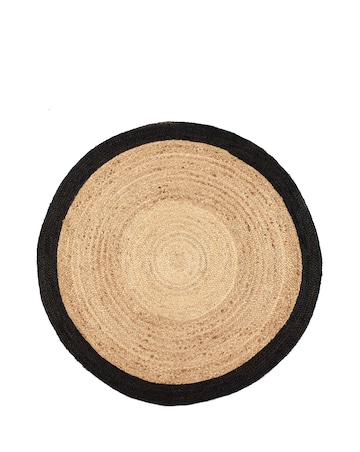 Jute Border Circle Rug