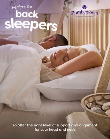 Slumberdown Cosy Nights Pack of 2 Back Sleeper Pillows