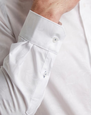 Ted Baker Floral Jacquard Slim Fit Shirt