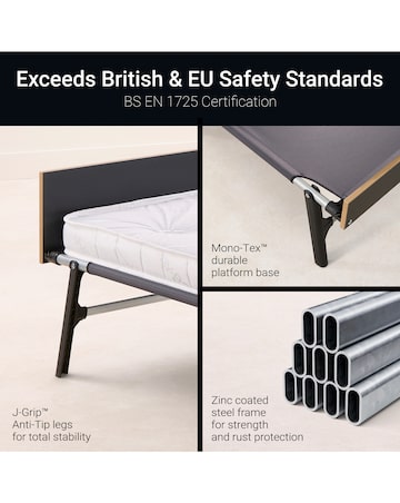 Jay-Be Grand Folding Bed with e-Pocket Mattress - Single