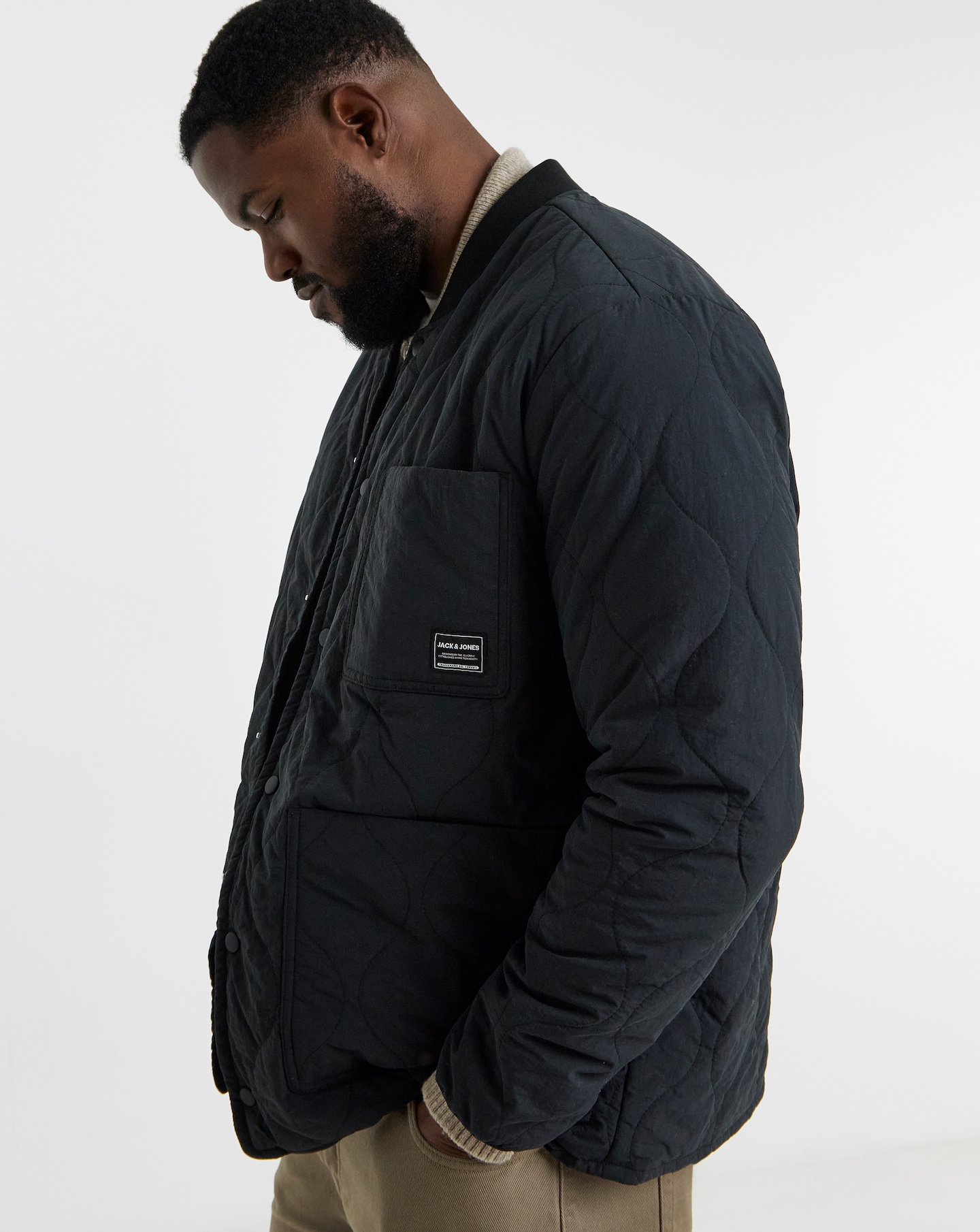 Jack & Jones Hero Liner Jacket - Black | Jacamo