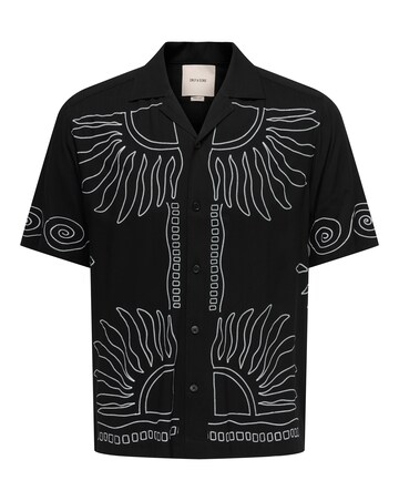 Only & Sons Wright Printed Shirt - Black