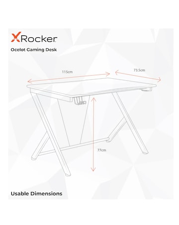 X Rocker Ocelot Gaming Desk