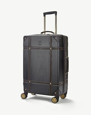 Rock Vintage 3pc Suitcase Set - Black
