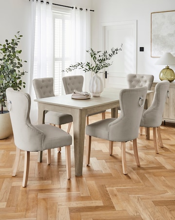 Charlotte Dining Table with 6 Mabel Chairs