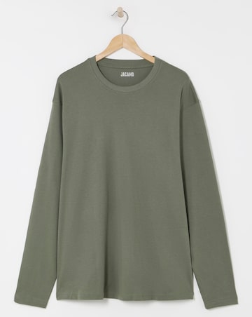 Relaxed Fit Interlock T-Shirt- Khaki