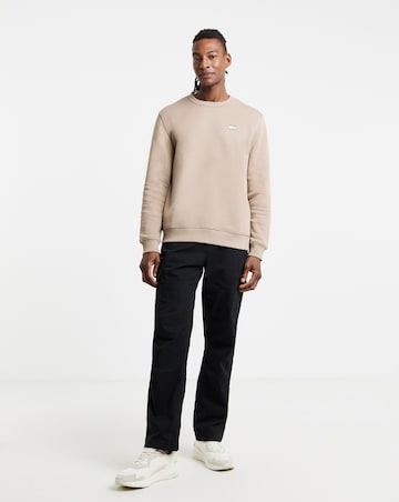 Tommy Jeans Tonal Badge Crew Sweatshirt - Taupe