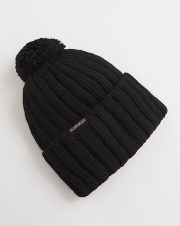Napapijri Semiury Black Bobble Hat