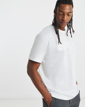 BOSS Short Sleeve Graphic Logo T-Shirt - White
