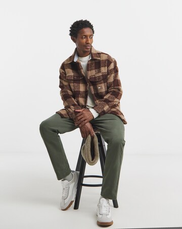 Tommy Jeans Check Overshirt - Brown