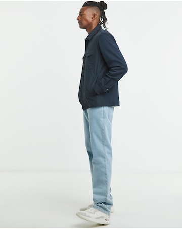 Tommy Hilfgier Mix Media Overshirt - Navy