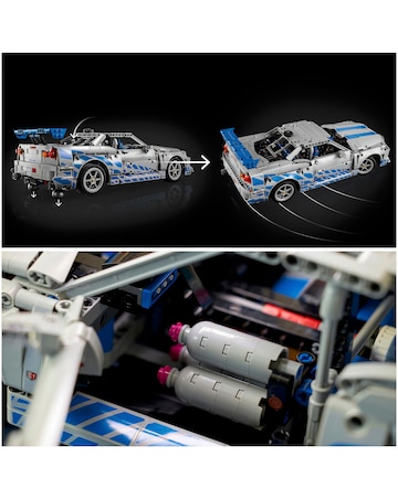 LEGO Technic 2 Fast 2 Furious Nissan Skyline GT-R (R34) Car Model Kit 42210