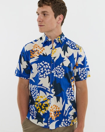 Napapijri Ronge Printed Shirt - Blue Multi