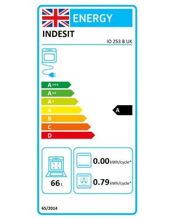Indesit Turn&Go IO 253 B UK Built-In Electric Single Oven Black