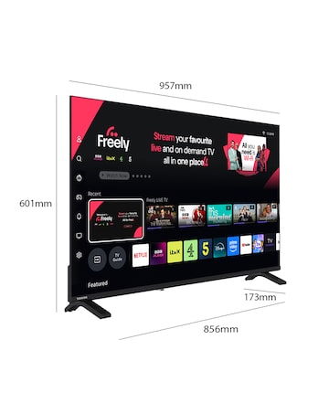 Toshiba 43UV1563DB 43in 4k Ultra HD Smart TV with Freely