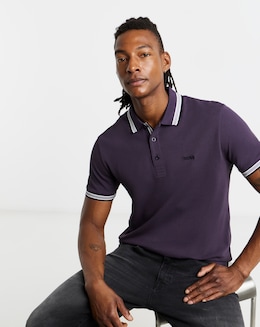 BOSS Short Sleeve Paddy Polo - Purple
