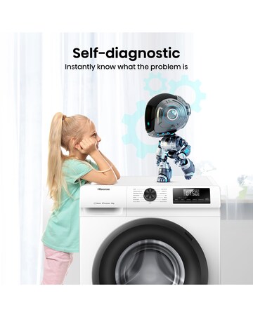 Hisense WF1Q1041BW 1 Series 10kg 1400 Spin Washing Machine - White