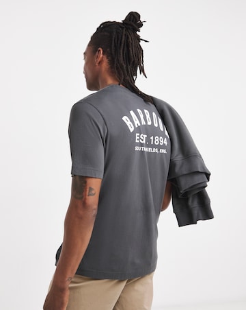 Barbour Short Sleeve Packling Relaxed Graphic T-Shirt - Asphalt
