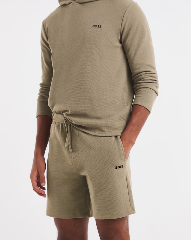 BOSS  Waffle Loung Short - Brown