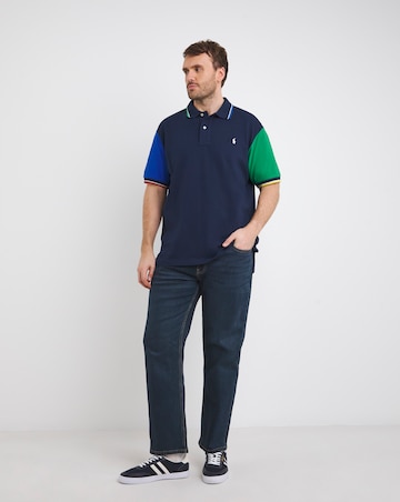 Polo Ralph Lauren Navy Multi Short Sleeve Polo Shirt