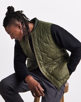 Barbour Re-Engineered Utility Liddesdale Quilted Gilet - Dark Olive