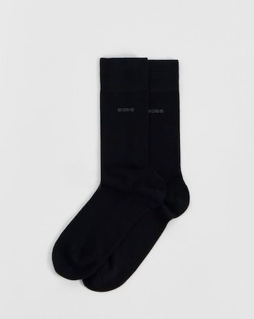 BOSS 2 Pack Bamboo Socks - Black