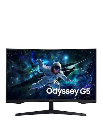 Samsung 32in Odyssey G5 QHD 165Hz 1ms VA LCD Curved Gaming Monitor - Black