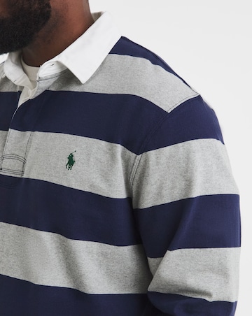 Polo Ralph Lauren Stripe Rugby - Navy/Grey Marl