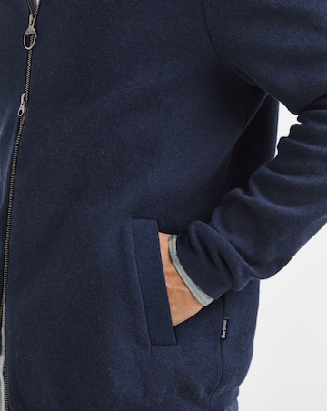 Barbour Crowcombe Knitted Zip Through Cardigan - Navy