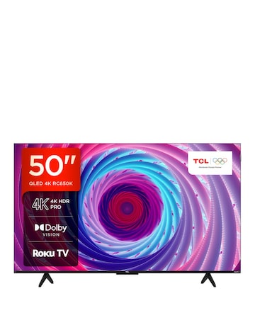 TCL 50In 50RC650K Roku TV Smart 4K Ultra HD HDR QLED TV