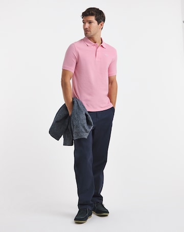 Barbour Short Sleeve Original Tailored Polo Shirt Pink