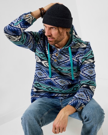 Joe Browns Hit The Waves Jacquard Hood - Blue Multi