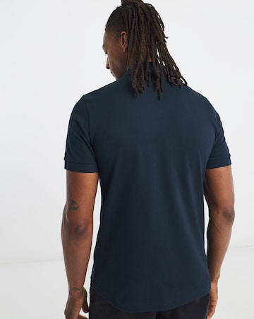 BOSS Short Sleeve Badge Polo - Blue