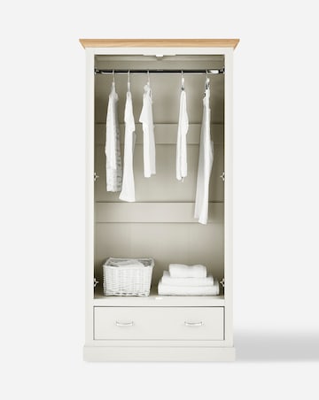 Julipa Ashford 2 Door 1 Drawer Wardrobe