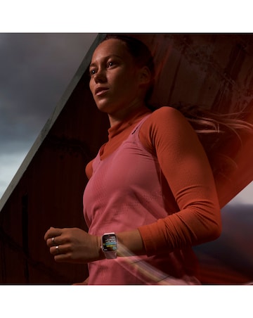 Apple Watch Series 9 Cellular 41mm Silver Stainless Steel, Blue Sport Band - M/L