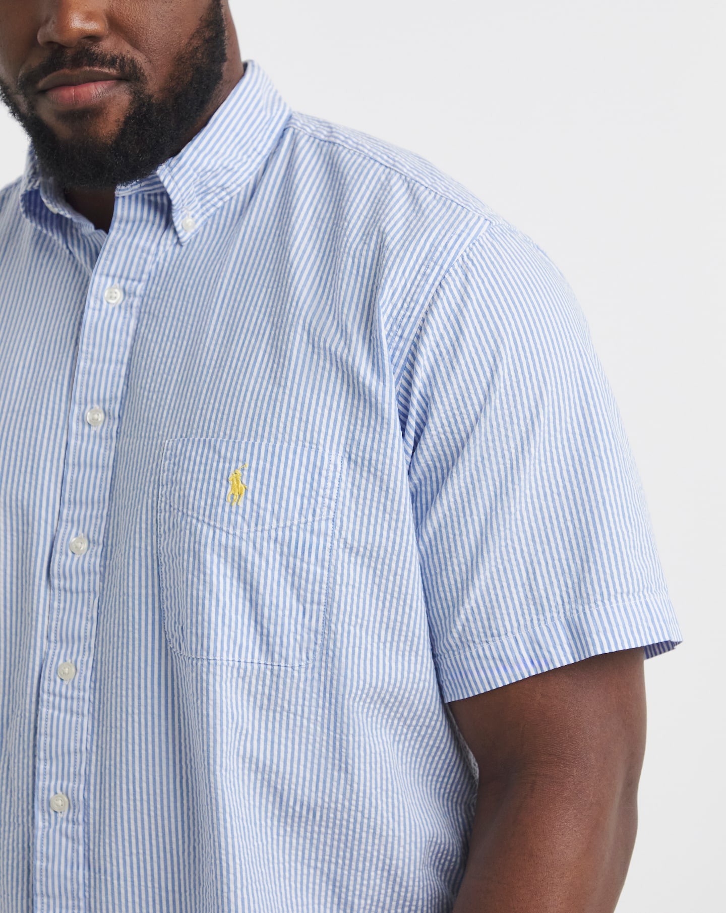 Polo Ralph Lauren Short Sleeve Stripe Seersucker Shirt