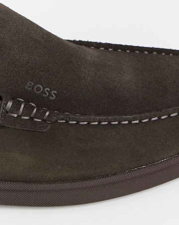 Boss Sienne Suede Loafer - Dark Brown
