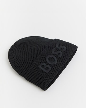 BOSS Black Logo Knitted Hat