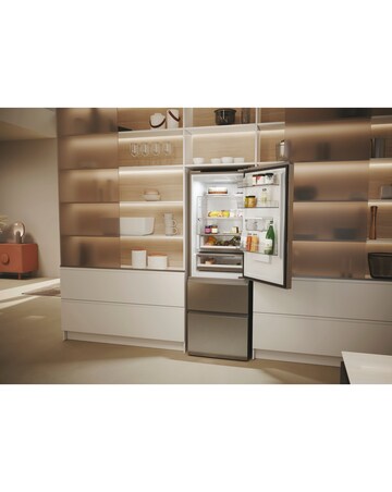 Haier HTW5618EWMG Combi Series 5 Water Dispenser Fridge Freezer - Inox
