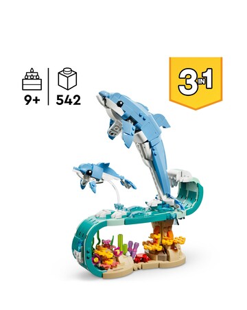 LEGO Creator Sea Animals: Beautiful Dolphins 31385