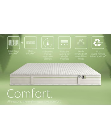 Jay-Be Natural All Seasons Nettle Hybrid 2000 e-Pocket Mattress