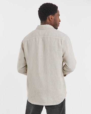 BOSS Linen Overshirt - Beige