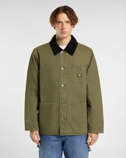 Dickies Chore Lined Canvas Jacket - Military Green