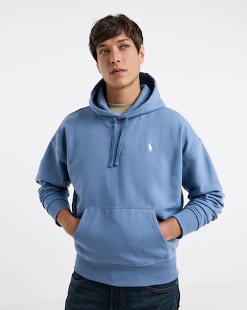 Polo Ralph Lauren Logo Back Fleece Hoodie - Capri Blue